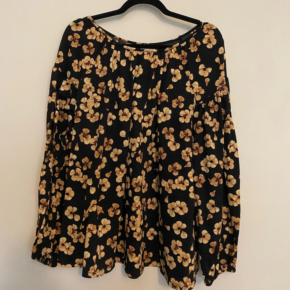 BUNDLE OF FOUR Ava & Viv Long Sleeve Blouses size X & 1X - Picture 3 of 5